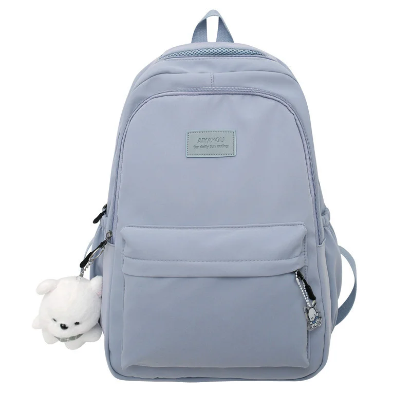 

DIEHEWaterproof Nylon Women Backpack Female Travel Bag Backpacks Schoolbag for Teenage Girls Solid Color Bookbag Mochila