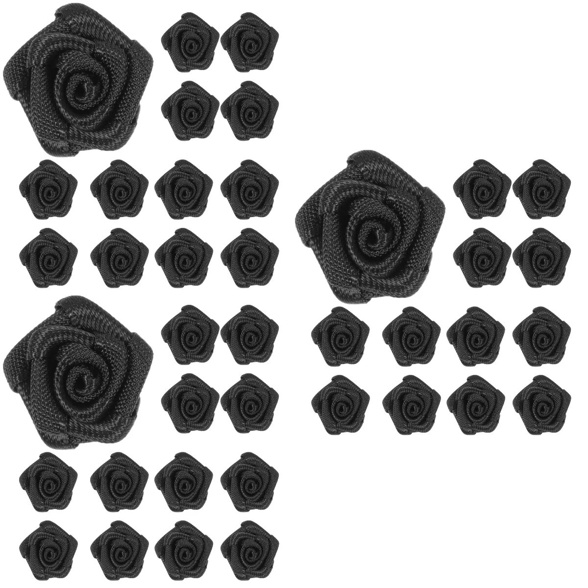 

150 Polyester Decorative Crafts Sewing Rose Materials Flowers For Decoration Flowers for Clothing DIY Headdress