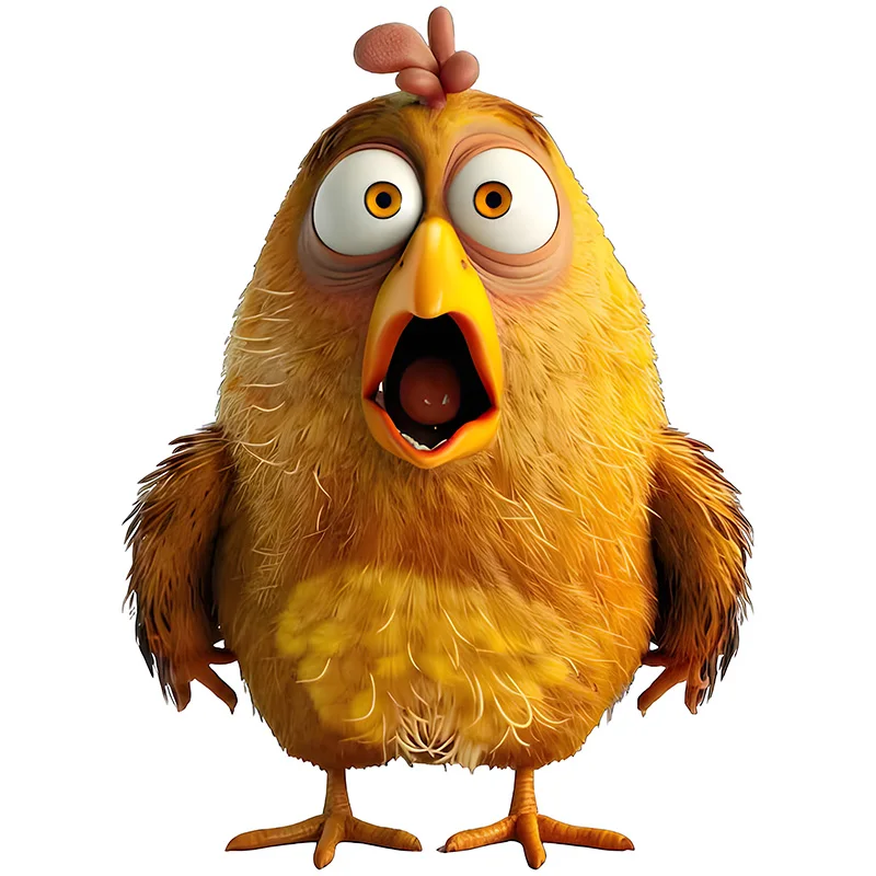 

Водонепроницаемая наклейка с цыплятами QT17