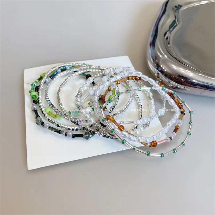 Summer Colorful Bohemian Beadeds Bracelet Set For Women Girls Smiley Bracelet Stretch Bangles Designer Charm Y2k Jewelry images - 6