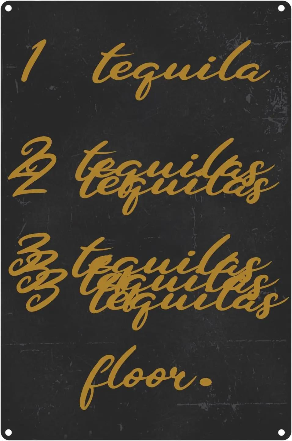 Забавный 1 Tequl 2 3 Пол Metl tn sgn Mn Cve Home Tk Br Pub Decor 8X12 nches