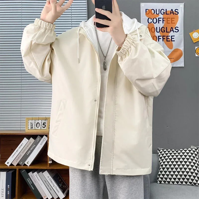 2024 весенне-осенняя новая куртка-илюзор из двух частей мужская универсальная