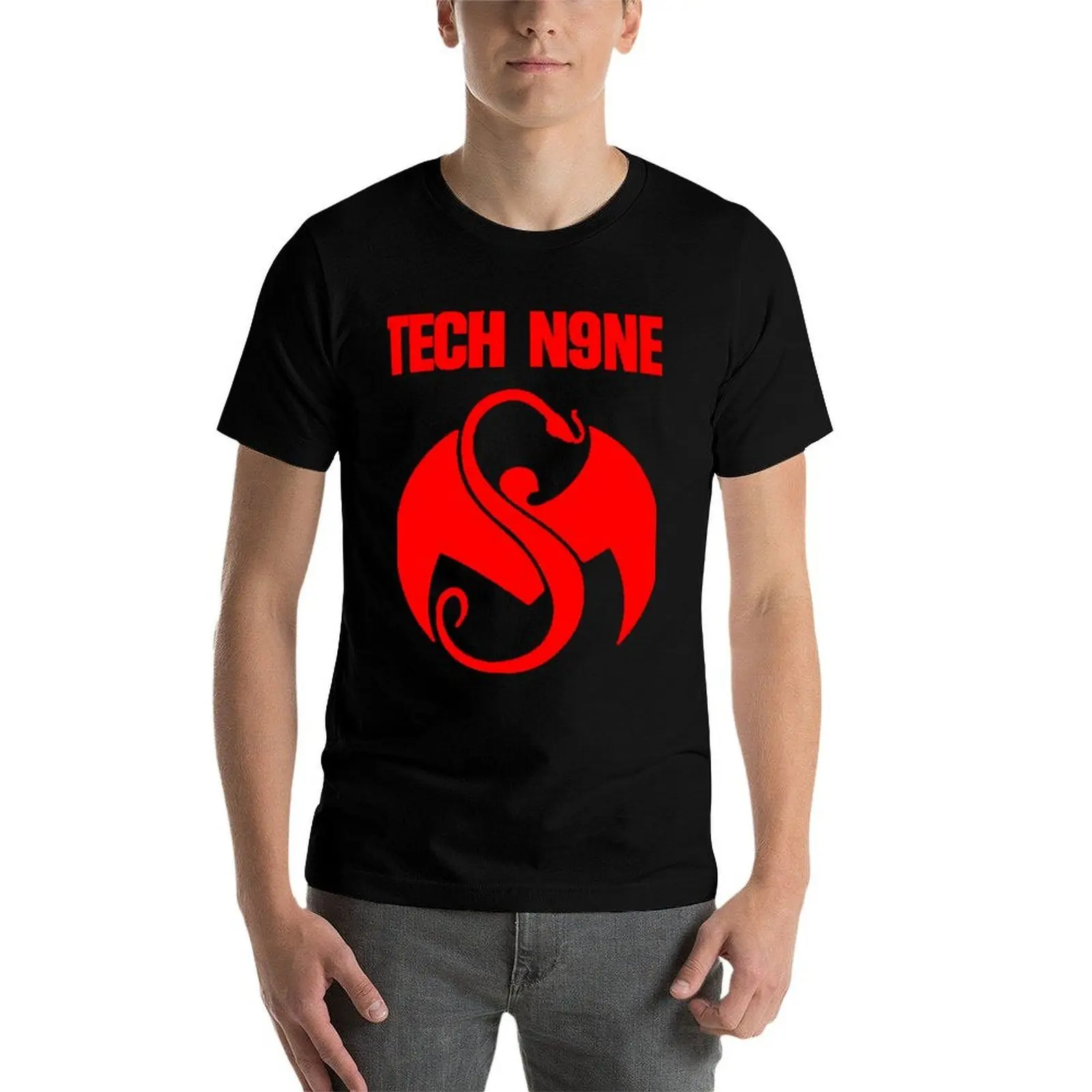 Фото Футболка Logo tech n9ne с изображением музыкальных жанров хип-поп и вилатикта, дышащая, с сетчатыми вставками №3