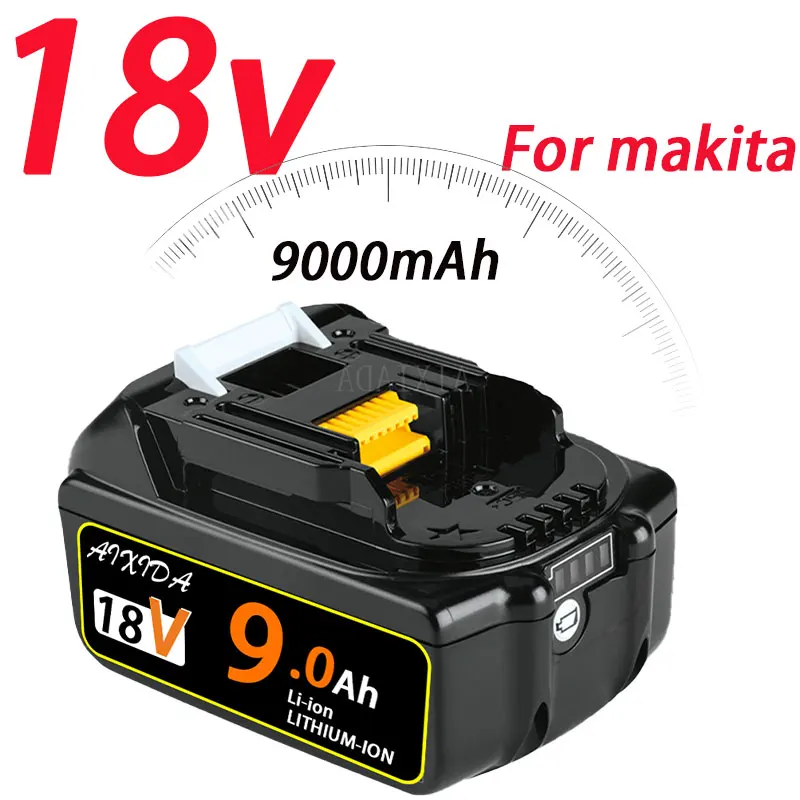 Аккумулятор 9000 мАч 18 в для Makita перезаряжаемые батареи Ач BL1860 литий-ионная батарея
