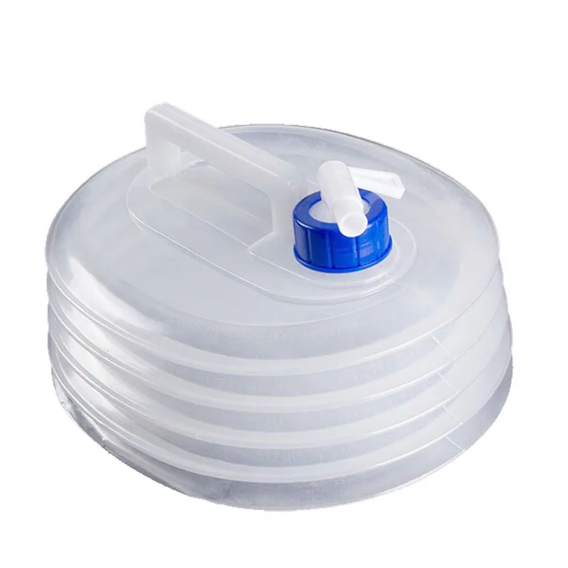 

3-8L Shrinkable Bucket PE Folding Water Bag Food Grade Outdoor Portable Water Bottle Telescopic Vehicle Camping Water Bag