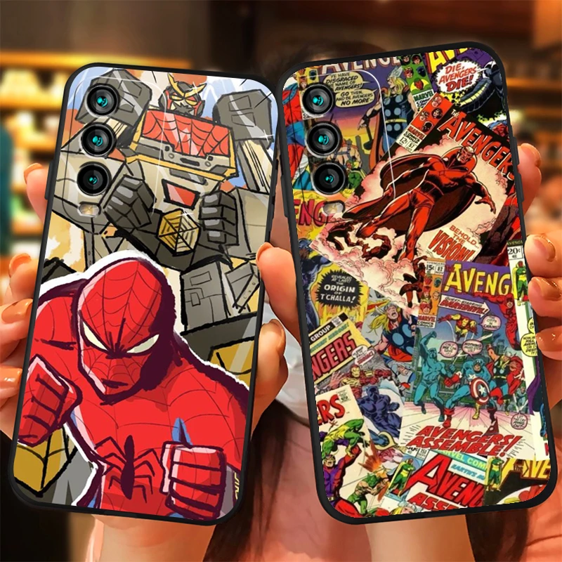

Marvel Heroes Phone Cases For Xiaomi POCO F3 X3 GT M3 Pro X3 NFC Redmi Note 10 10Pro 10S Back Cover Carcasa Funda Coque