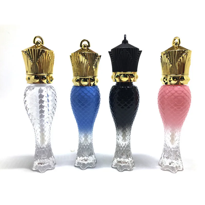 5 мл косметический блеск для губ в бутылке русалка пустая черная/Розовая/синяя