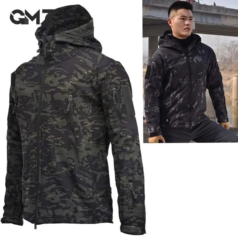 

Куртка мужская, осенняя, камуфляжная, в стиле милитари