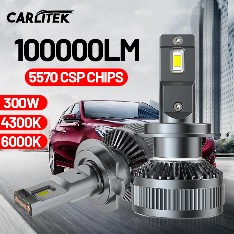 

Светодиодные лампы для фар CARLitek H11 H7 Led Canbus H4 H8 H9 9005 9006 HB3 HB4 9012 HIR2, супер яркие турбо Противотуманные фары 12 в 24 В