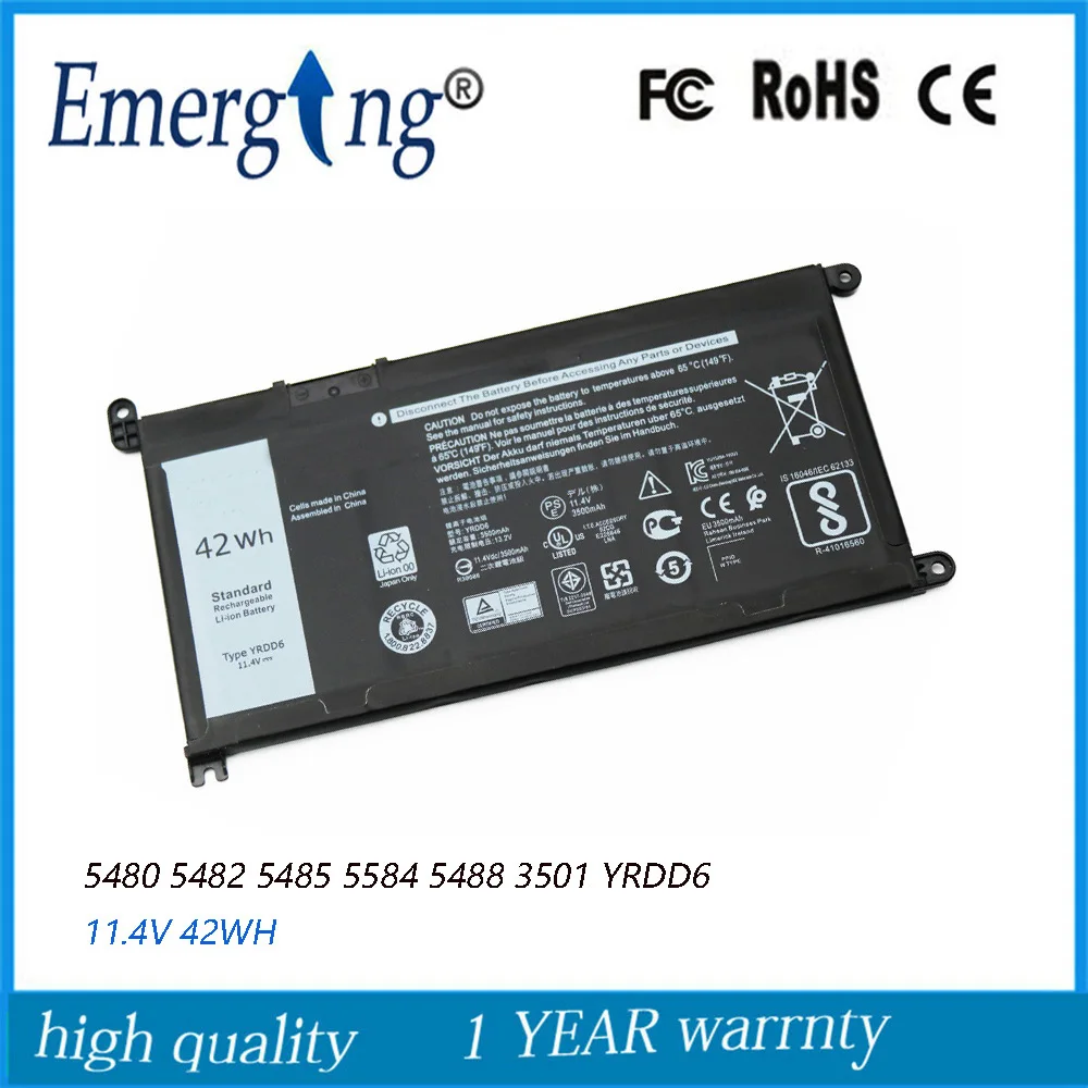 

Новый оригинальный аккумулятор YRDD6 для ноутбука Dell Latitude 11,4 Inspiron 14 3400 5490 5491 5493 5498 5590 5591 5593 5598