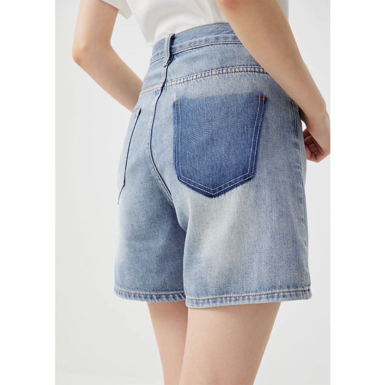 SHUCHAN 95% Cotton Womens Shorts Denim Pantalones Cortos De Mujer  Short Jeans Women  STRAIGHT  High Street