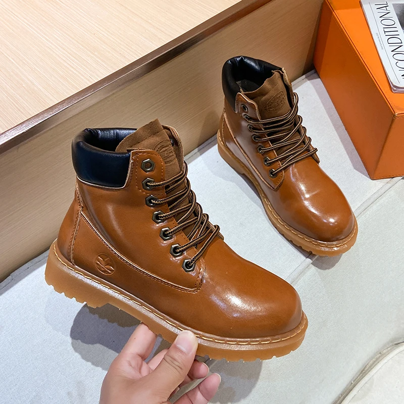 Brand Autumn Winter Mens and Womens Hiking Boots Warm Snow Boots Tooling Boots Retro Short Boots Casual Shoes Men's Martin Boots