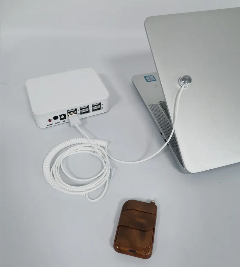 Multiple Ports Notebook Anti-theft Device Apple Tablet Single-Contact Display Alarm  Experience Lock