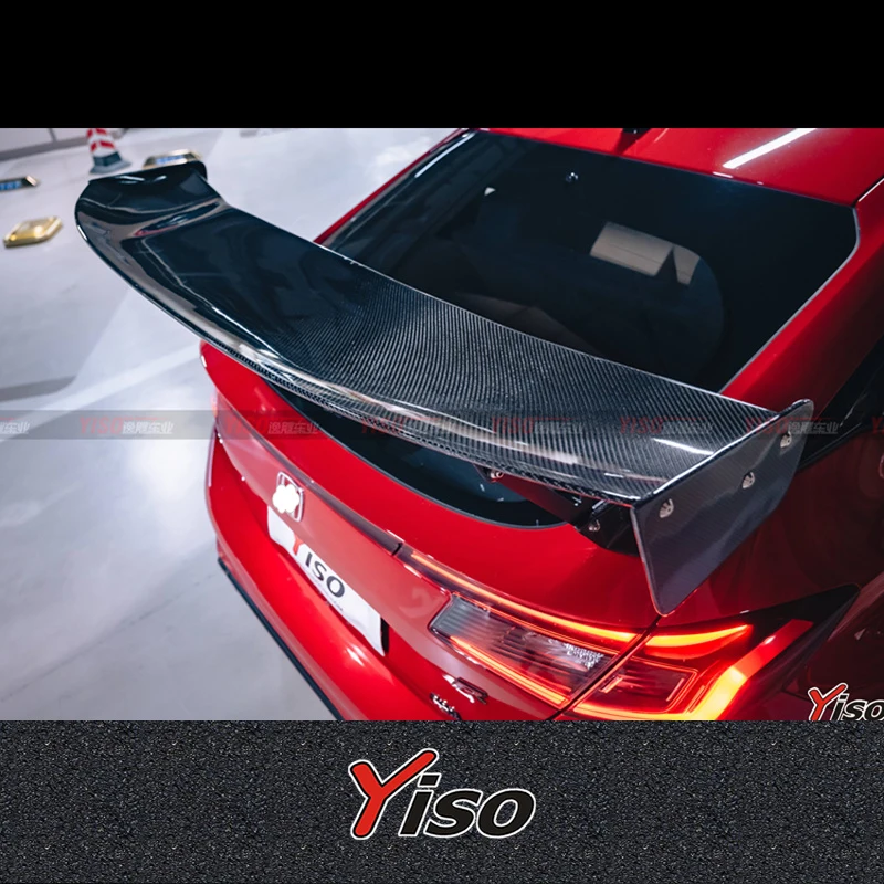 Фото Подходит для Civic 11-го поколения FL5 TYPER: карбоновое крыло VOLTEX, аэродинамический комплект, карбоновый спойлер FL5 VOLTEX BIG Empennage. №1