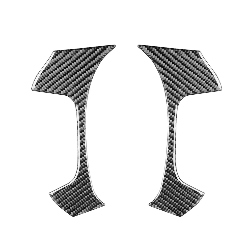 

2Pcs Steering Wheel Trim Car Carbon Fiber Steering Wheel Button Cover Trim For Sierra 2007-13 Interior Mouldings Accessory
