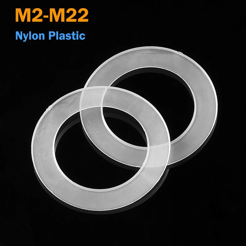 

Пластиковые шайбы M2-M22 белые