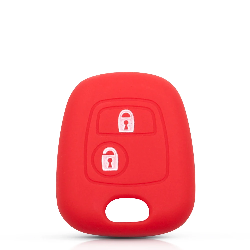 

Защитный чехол для ключей KEYYOU для Peugeot 107 206 307 207 408, 2 кнопки, силиконовый резиновый чехол для автомобильного ключа с дистанционным управлением