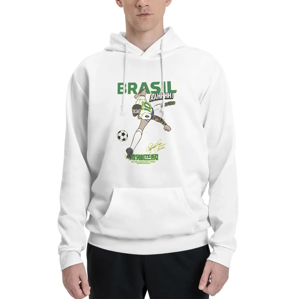 Крутой бразильский футбольный эспандер Graphic Neymar и Jr бархатный свитер с капюшоном