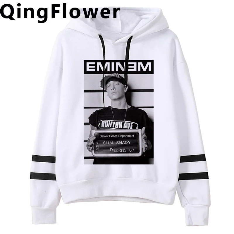 

Свитшот Eminem мужской, винтажный Графический свитшот в стиле аниме, хип-хоп, корейский стиль