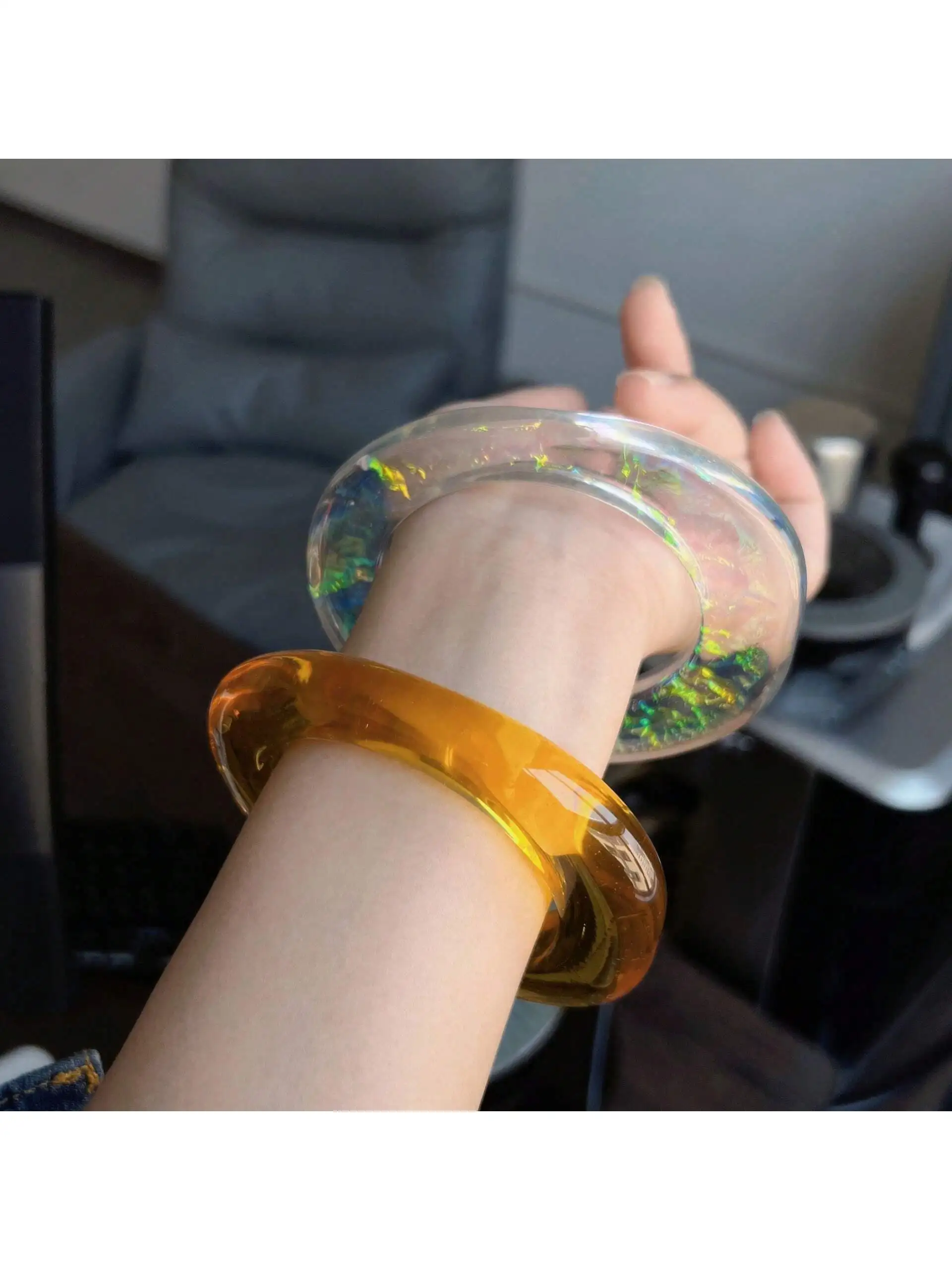 Женский дизайн ослепительный индивидуальный полупрозрачный Овальный