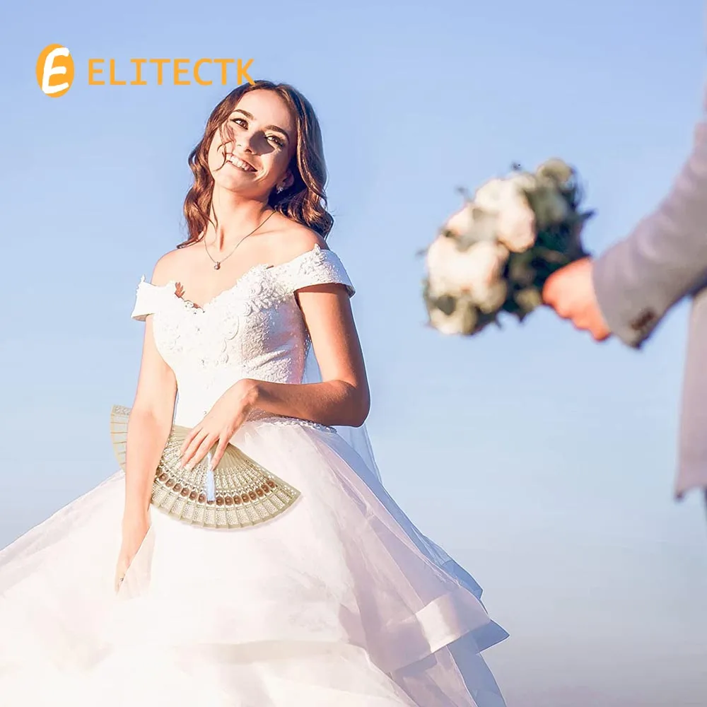 12/24/48 шт. деревянные ручные вентиляторы