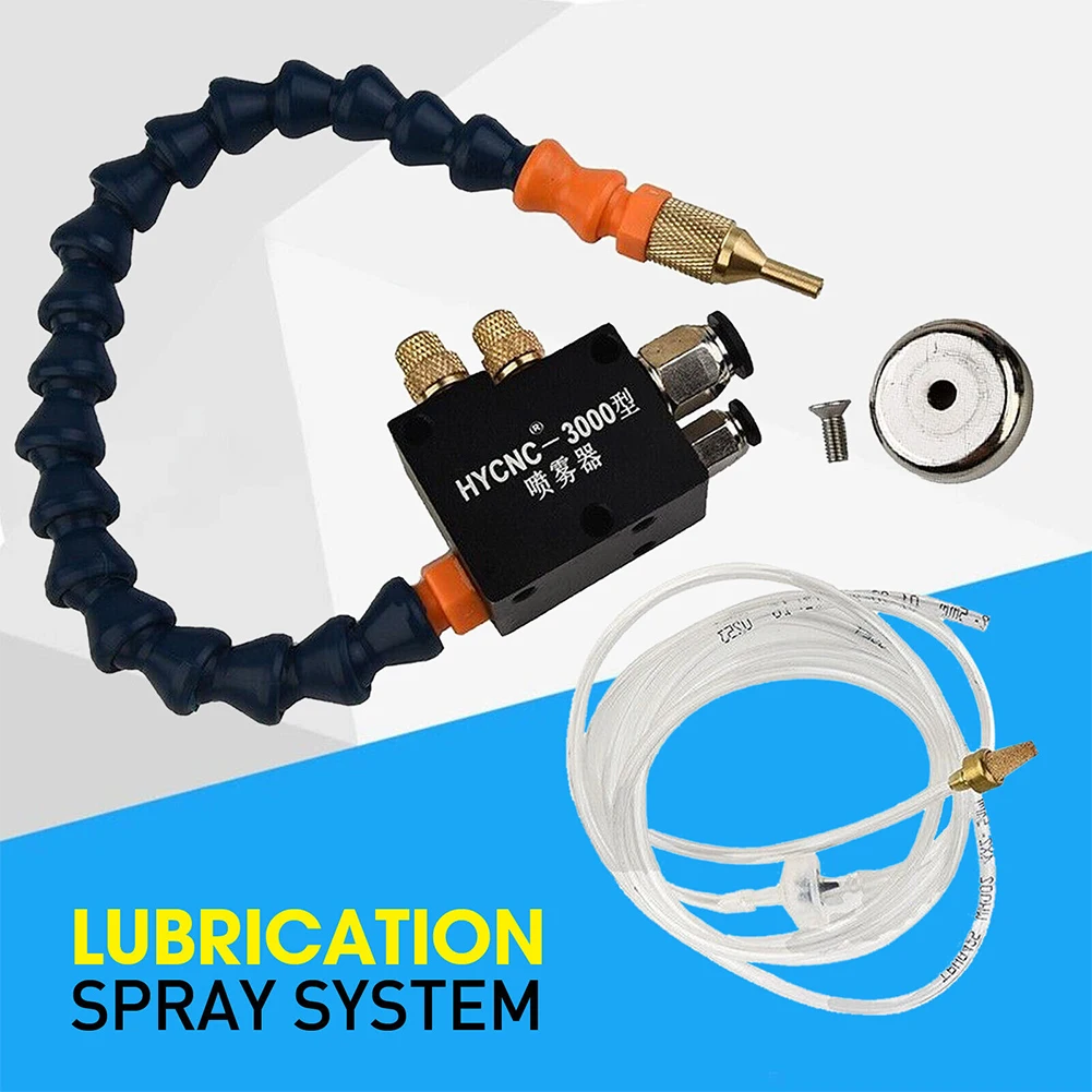 

No-Leak Mist Coolant Lubrication Spray System Unit Mist Cooling Sprayer CNC Lathe Milling Drill Engraving Machine Tool Sprayer