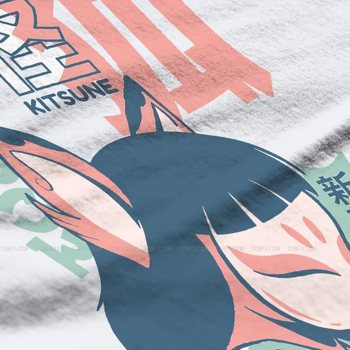 Женские футболки с рисунком из аниме Kitsune Yokai женская готическая винтажная одежда