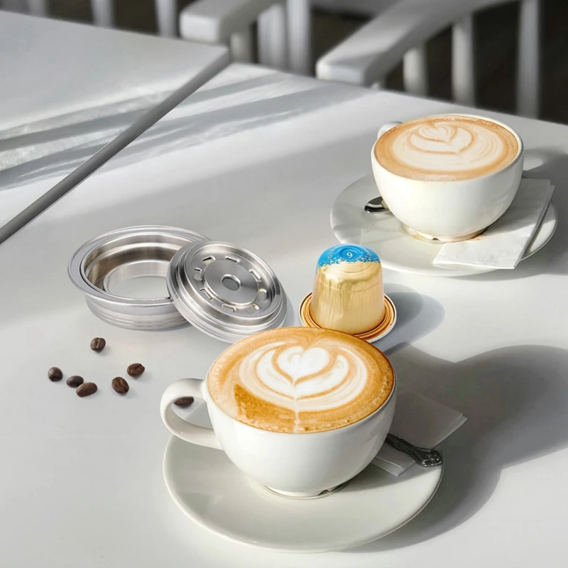 Stainless Steel Coffee Filter For Delonghi ENV135/Vertuo Next/Vertuo Maker Reusable Refillable G-Cup Capsules