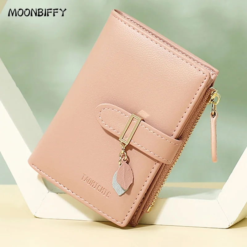 

New Women Short Wallet Small Zipper Girl Brand Designed Soft Pu Leather Clutch Coin Purse Female Mini Credit Card Holder Ladies
