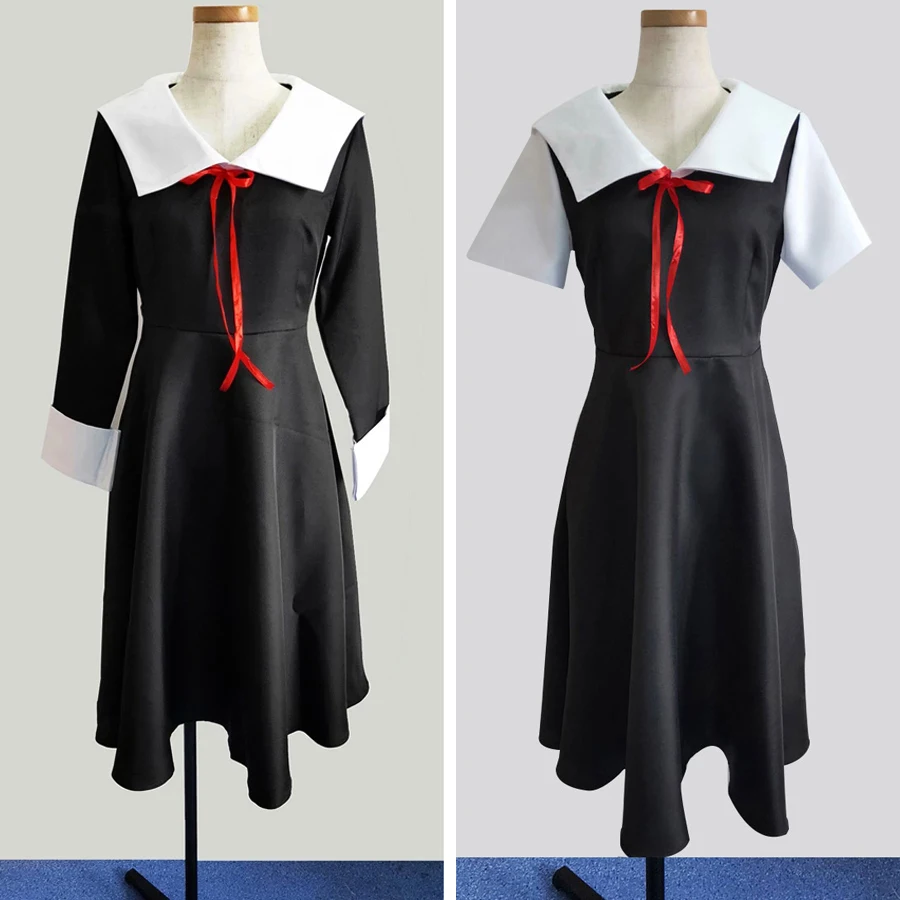 Фото Аниме Kaguya-Sama: Love Is War Cosplay Shinomiya Kaguya Fujiwara Chika костюмы униформа парик женское платье костюм на Хэллоуин №2