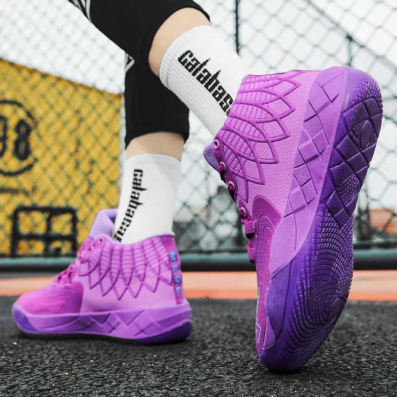 Professional Boys Basketball Training Shoes Outdoor Sport Shoe Couples Wearable Basketball Boots Men Women High Top Sneakers