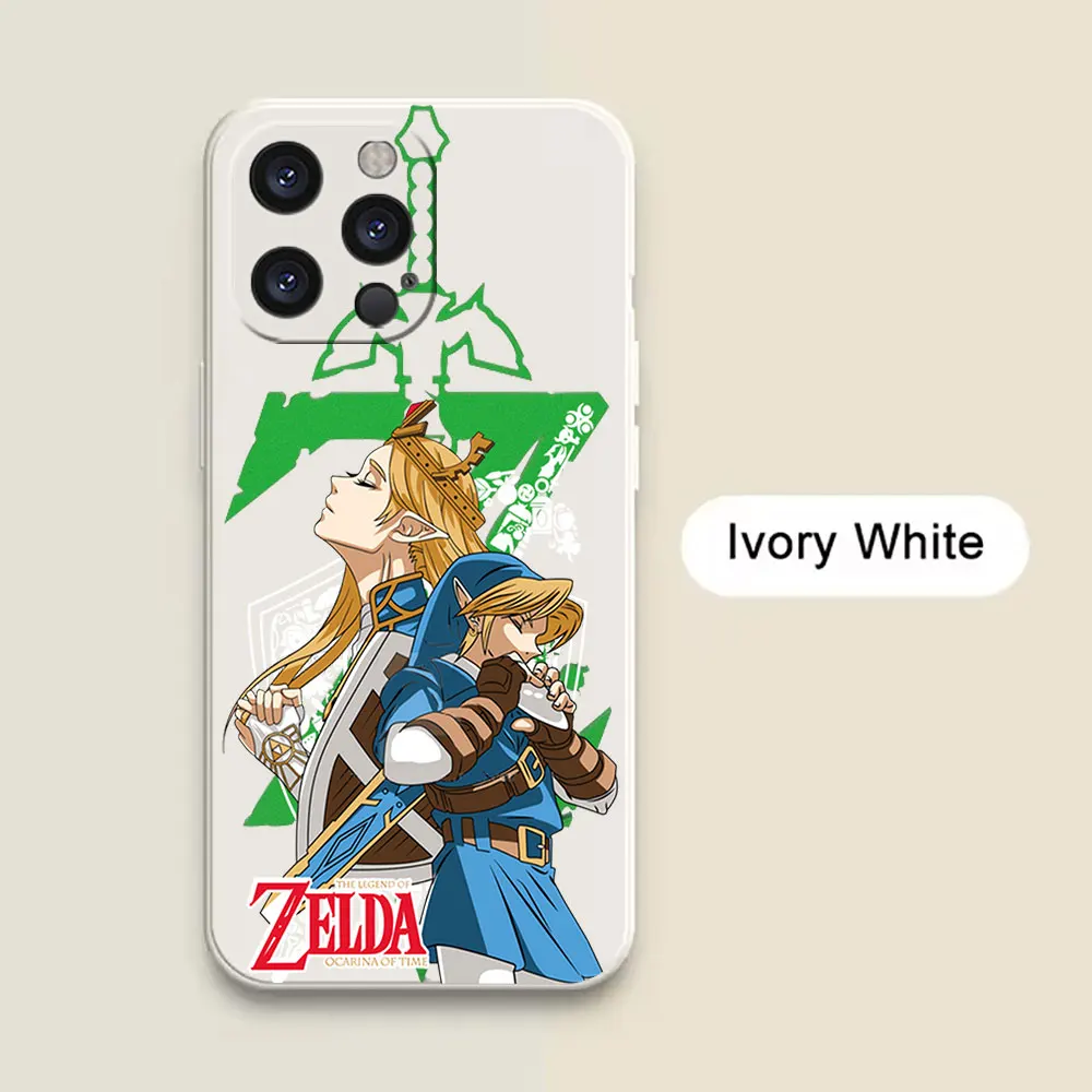 Чехол Cartoon The Legends of Zeldas для iPhone 16 Pro Max 15 14 13 12 11 Plus мини-чехол с жидким чехлом