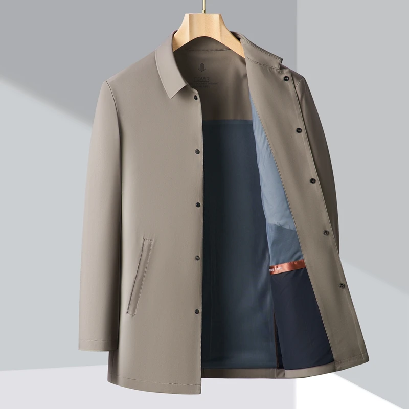 Fashion Turn Down Collar Slim Fits Straight Barrel Men's Jac
