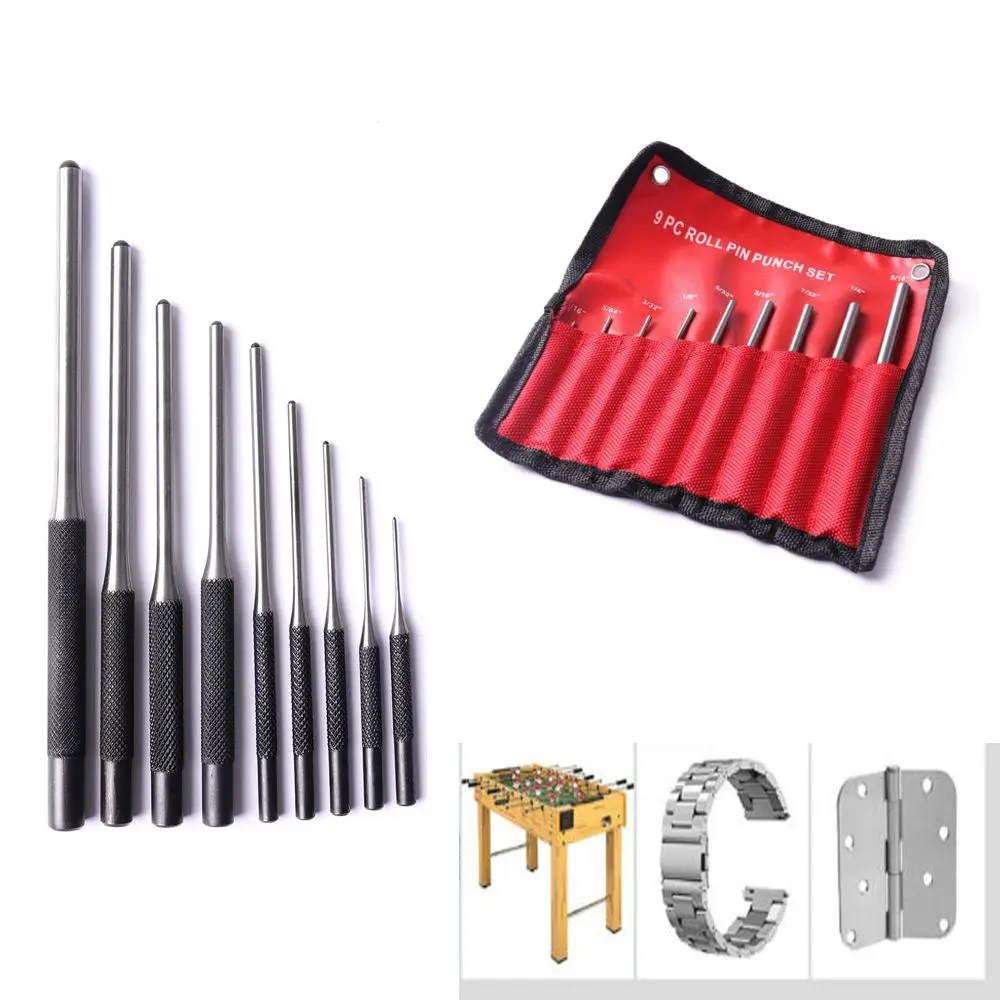 

Набор металлических пробойников для штампов, автоматический инструмент, Стандартная Круглая головка, булавка, рулонные булавки, набор инст...