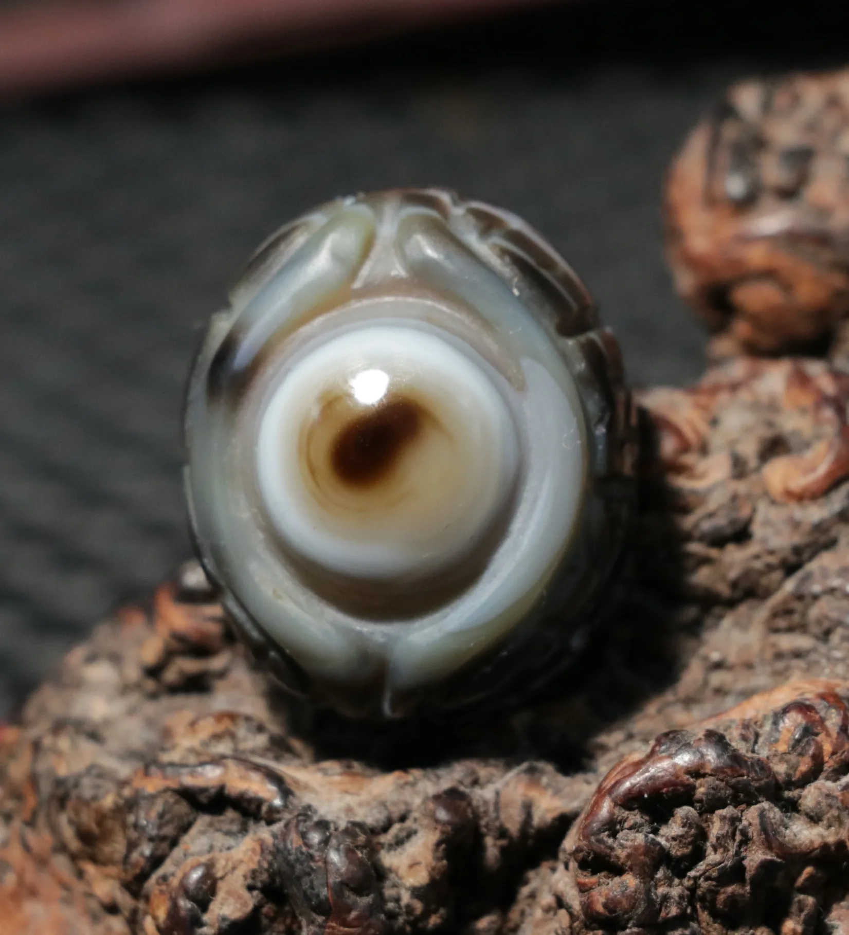 

K10a Волшебная мощность Тибетский Агат красочный стиль Будда рука козий глаз небес подвеска 3а искусственное сокровище