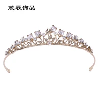 new zircon bridal small crown diamond high end crystal crown tiara crown wedding accessories