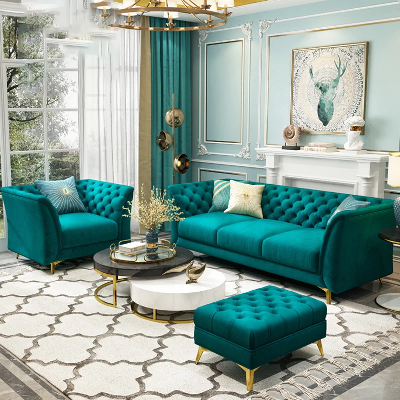 Современный легкий роскошный диван итальянская маленькая семейная ткань