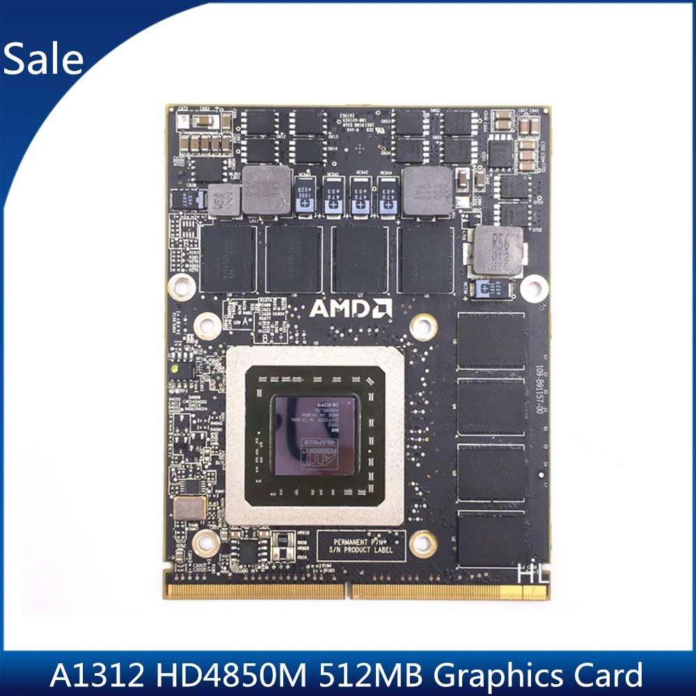 

Оригинальная видеокарта A1312 HD4850M HD4850 512 Мб 2009 года Для IMac 27 дюймов 109-B91157-00 216-0732025 видеоплата MB953LL/A MB953