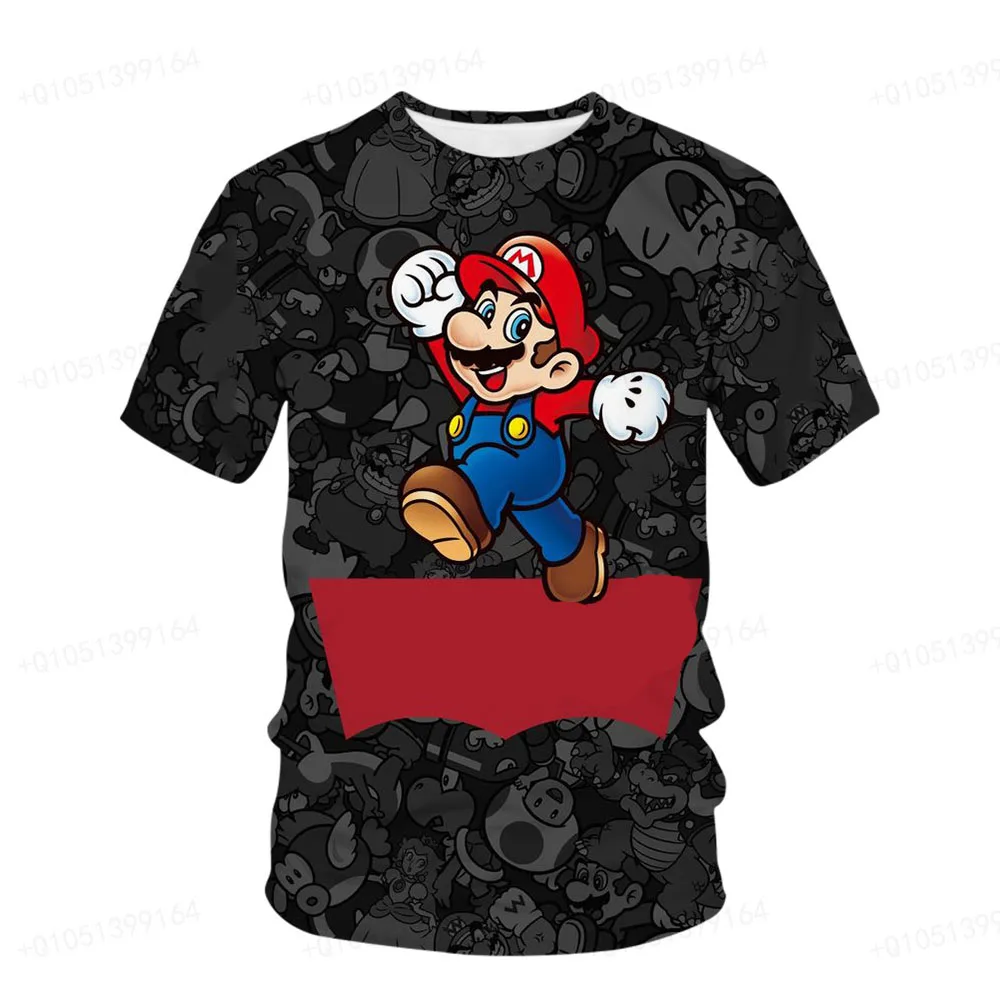 

Mario Brothers And Luigi 2023 Summer New 3D Printing Unisex Youth Fashion Comfortable T-shirt Short Sleeve Children's Beach