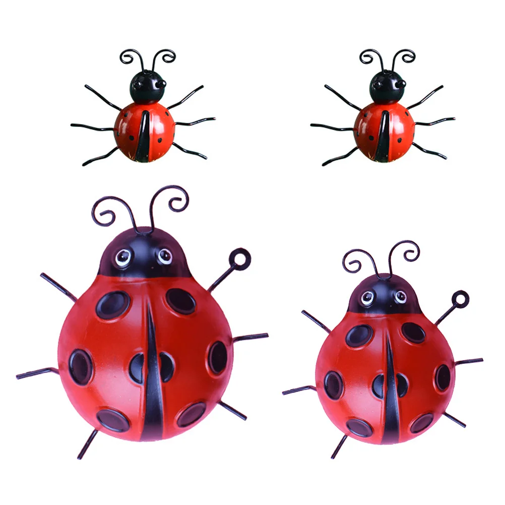 

Ladybug Wall Ladybugs Metaliron Garden Decorationdecor Sculpture Outdoor Lady Bugs Your Live Decorations Backyard Simulation