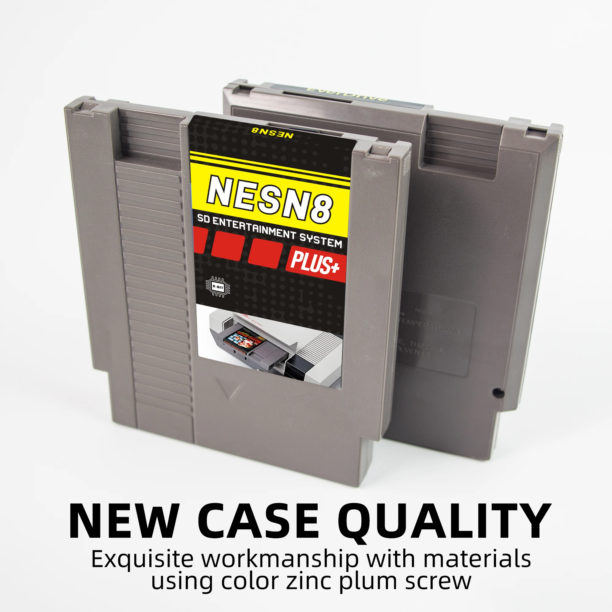 Фото Картридж REMANK N8 Nes 3000-IN-1 NESN8 N8 Plus Nes для аксессуаров для игровой консоли 8-битный картридж NES N8 НОВЫЙ корпус №4