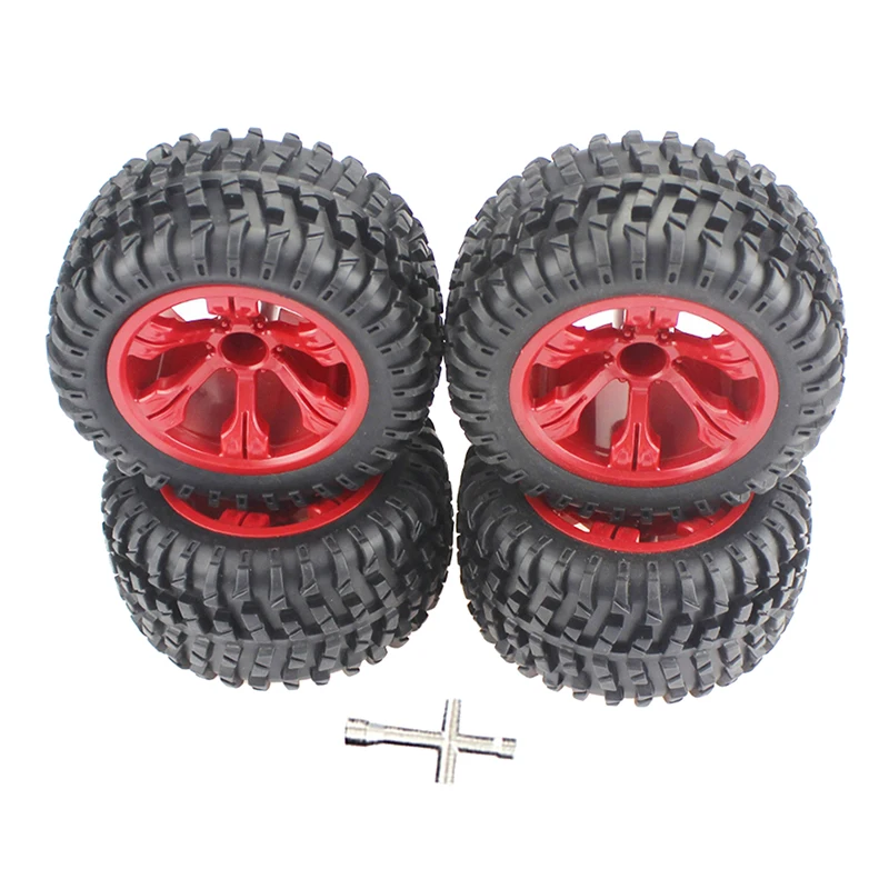 4pcs 110mm RC Car Tires 12mm Hex for 1/12 1/14 1/10 Rock Crawler RC Car Wltoys 12427 12429 12423 144001 124019 124018 images - 6