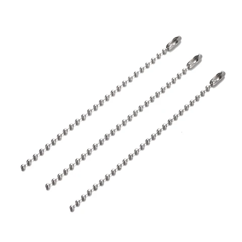 Металлические шариковые цепочки для бижутерии, 10 шт.