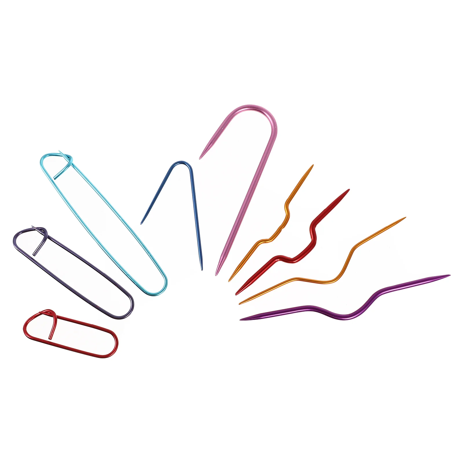 

Knittingcable Needle Holders Tool Set Tapestry Color Kit Woolloops Accessories Crooked Suppliesholder Yarn Knit Aluminum Bent