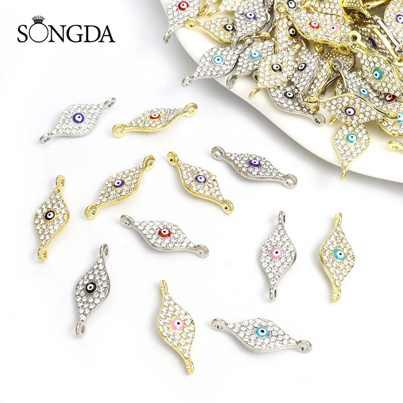 

10 шт., эмалевая подвеска «Счастливый голубой глаз»