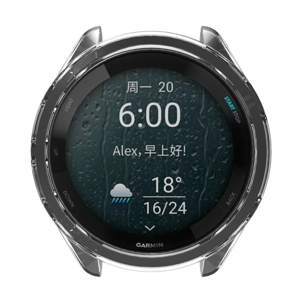 TPU Protector Case For Garmin Forerunner 265 265S SmartWatch Bumper Shell For Haylou LS16 Anti-scratch Cover Case Accessories