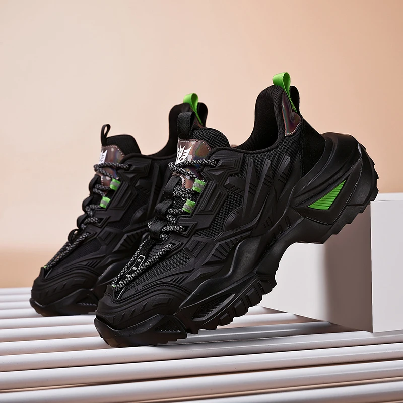 

Мужские кроссовки для бега, черные дышащие кроссовки для ходьбы, размер 45, повседневная обувь для мужчин, 2023