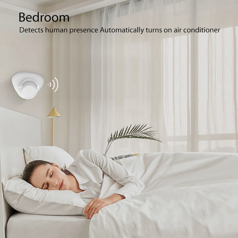 Беспроводной детектор присутствия человека Tuya Zigbee радар 24 ГГц с Wi-Fi