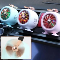 car air purifier rotary propeller air purifier car decoration with light air outlet aircraft aromatherapy air purifier