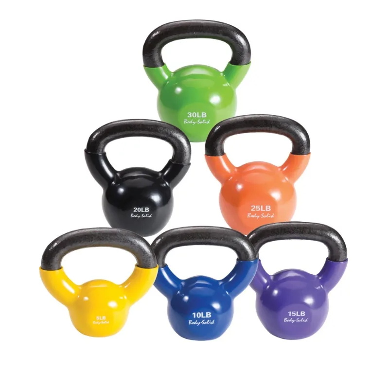 

Body Solid KBVS105 Vinyl Kettle Bell Set 5-30 kettlebell